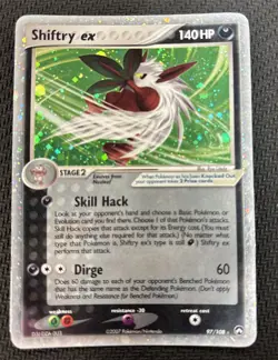 Pokemon Card TCG Shiftry EX 97/108 Power Keepers Holo Rare 2007 Ultra Rare - Image 1