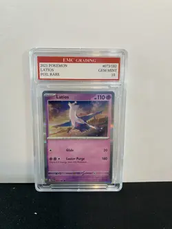 LATIOS HOLO FOIL 2021 Pokemon RARE #73/182 Card GRADED 10 MINT - Image 1
