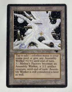 Mishra’s Factory (Winter) Antiquities HP Heavy Play MTG Magic The Gathering - Image 1