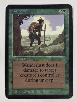 Wanderlust Alpha LP Light Play MTG Magic The Gathering - Image 1