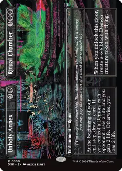 MTG Foil - Unholy Annex // Ritual Chamber (Borderless) - 339 / NM / English - Image 1