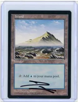 Island (Rocky Water) Mirage Signed Artist Proof MTG - Image 1