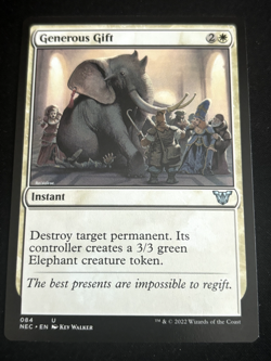 1x MTG Generous Gift - Commander: Kamigawa: Neon Dynasty (NEC) #84 - Image 1