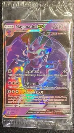Sealed Naganadel GX SM125 Promo Pokemon TCG Sun & Moon Promos NM - Image 1