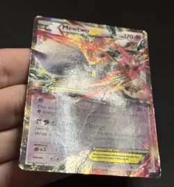 Pokemon TCG: Mewtwo EX 62/162 - Ultra Rare - BREAKthrough - *HP w/Creases* - Image 3