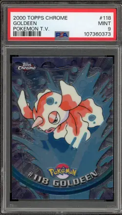 Pokemon Topps Chrome Goldeen #118 PSA 9 Mint - Image 1