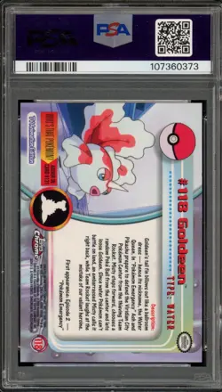 Pokemon Topps Chrome Goldeen #118 PSA 9 Mint - Image 2