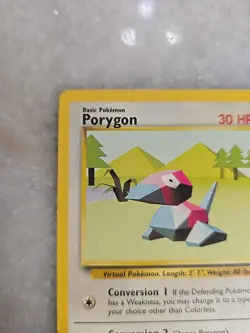 PORYGON 39/102 POKEMON CARD 1999 BASE BASIC SET UNCOMMON TCG Pack Fresh - Image 2