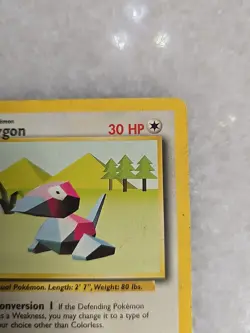 PORYGON 39/102 POKEMON CARD 1999 BASE BASIC SET UNCOMMON TCG Pack Fresh - Image 3