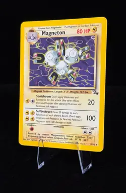 Magneton 11/62 Holo Rare Pokemon Fossil (1999 WotC) – LP - Image 2