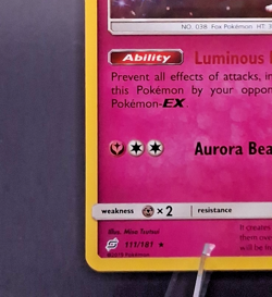 Pokemon TCG Alolan Ninetales 111/181 Team Up Rare Holo NM - Image 4