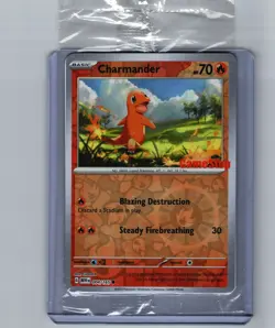 Pokemon Charmander GameStop Stamped Sealed Promo Scarlet And Violet 151 - Image 1