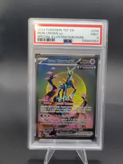 Pokemon TCG Iron Crown EX #206/162 Temporal Forces SIR PSA 9 Mint - Image 1