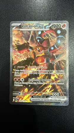 Pokemon Volcanion ex 182/159 Journey Together Special Illustration Rare SIR - Image 1