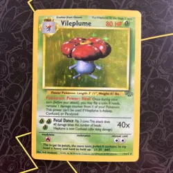 1999 Pokemon TCG Vileplume Jungle 15/64 Holo Unlimited Holo Rare - Image 1