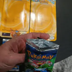 Pokemon TCG Base Set Blister Pack Art Set Opened Empty Unlimited Rare EMPTY 1999 - Image 2