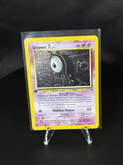 Unown A – Neo Discovery 14/75 Holo Rare – Near Mint – Authentic Pokemon 1st E - Image 1