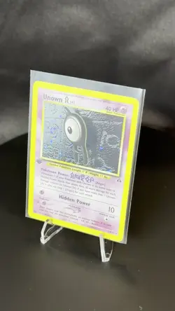 Unown A – Neo Discovery 14/75 Holo Rare – Near Mint – Authentic Pokemon 1st E - Image 2