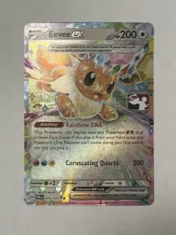 Eevee ex 075/131 Play! Pokemon Prize Pack Series 7 Prismatic Evolutions - NM - Image 1