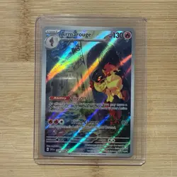 Pokemon TCG Armarouge Scarlet & Violet Holo Illustration Card 203/198 Base Set - Image 1
