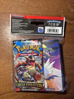 POKEMON TCG MEGA EVOLUTIONS MINI PORTFOLIO BRAND NEW FACTORY SEALED BOOSTER PACK - Image 2