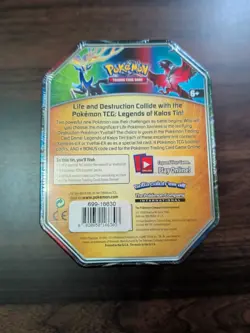 Pokemon 2014 XY Base Set Xerneas EX Legend of Kalos Tin Factory Sealed - Image 4
