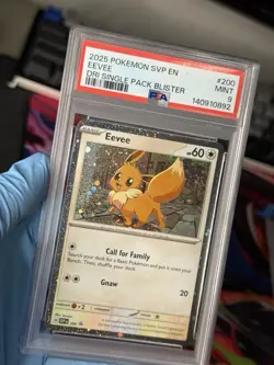 Pokemon Eevee 2025 Destined Rivals Black Star Promo #200 PSA 9 Gem Mint! - Image 1
