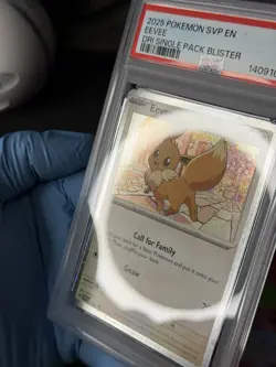 Pokemon Eevee 2025 Destined Rivals Black Star Promo #200 PSA 9 Gem Mint! - Image 2