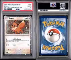 Pokemon Eevee 2025 Destined Rivals Black Star Promo #200 PSA 9 Gem Mint! - Image 5