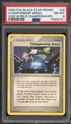 Pokemon Championship Arena 2005 World Championships Promo #28 PSA 8 - Image 1