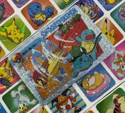 Pokemon Charizard Vintage Pocket Monsters Vending HOLO Prism Sticker 99 Nintendo - Image 1
