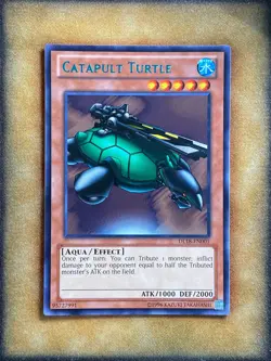 Yugioh Catapult Turtle DL18-EN001 Duelist League Rare GREEN NM - Image 1