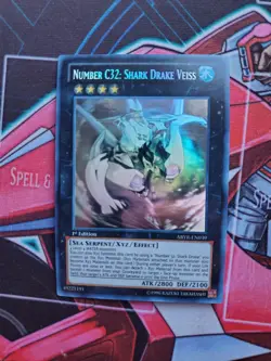 (YL) Yugioh Number C32: Shark Drake Veiss - ABYR-EN039 - Ghost Rare - 1st Ed VLP - Image 1
