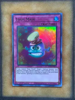 Yugioh Toon Mask DLCS-EN079 Ultra Rare 1st Ed GREEN NM - Image 1