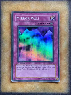 Yugioh Mirror Wall PSV-016 Super Rare 1st Ed MP - Image 1