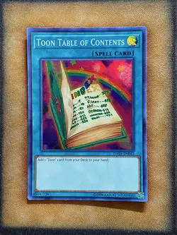 Yugioh Toon Table of Contents DASA-EN043 Super Rare LP - Image 1