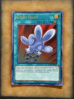 Yugioh Comic Hand DLCS-EN077 Ultra Rare 1st Ed GOLD NM - Image 1