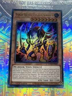 Toon Black Luster Soldier TOCH-EN001 1st Edition Ultra Rare Yugioh TCG NM - Image 1