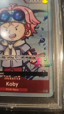 Bandai One Piece CCG Koby P-014 Full Art Foil Promo Premium Booster PSA 10 - Image 3