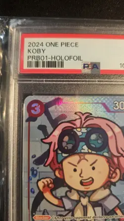 Bandai One Piece CCG Koby P-014 Full Art Foil Promo Premium Booster PSA 10 - Image 5