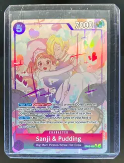 2025 One Piece Anime 25th Collection Sanji & Pudding Alternate Art #EB02-035 - Image 1