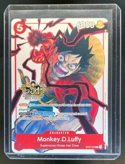 2025 One Piece 3rd Anv 3 Brothers Winner Monkey D Luffy #ST01-012 - Image 1