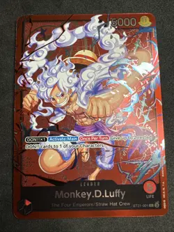 Monkey.D.Luffy ST21-001 Foil One Piece TCG Learn To Play Together English - Image 1