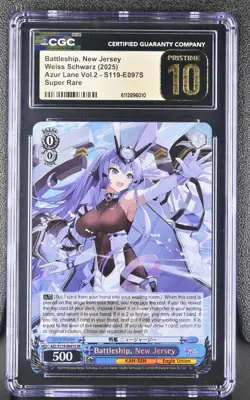 CGC Pristine 10 2025 Weiss English Azur Lane Vol 2 New Jersey SR and CGC 9 RRR - Image 1