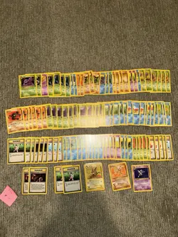 1999 Vintage Pokemon Cards Lot Of 110 Fossil Cards LP-HP - Image 1