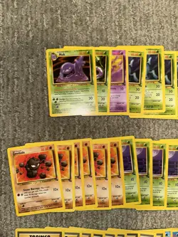 1999 Vintage Pokemon Cards Lot Of 110 Fossil Cards LP-HP - Image 2