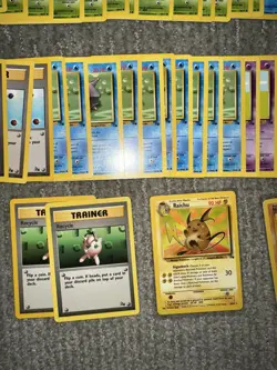 1999 Vintage Pokemon Cards Lot Of 110 Fossil Cards LP-HP - Image 4