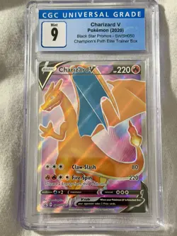 CGC 9 Charizard V (2020) SWSH050 SWSH: Sword & Shield PROMO Cards Holo Pokemon - Image 1
