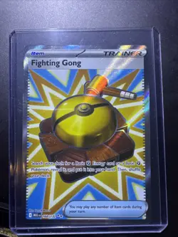 Pokemon TCG Fighting Gong Trainer Card 168/132 Near Mint Condition - Image 1