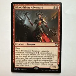 NM Outlaws of Thunder Junction Commander [OTC] Bloodthirsty Adversary MTG Card - Image 1